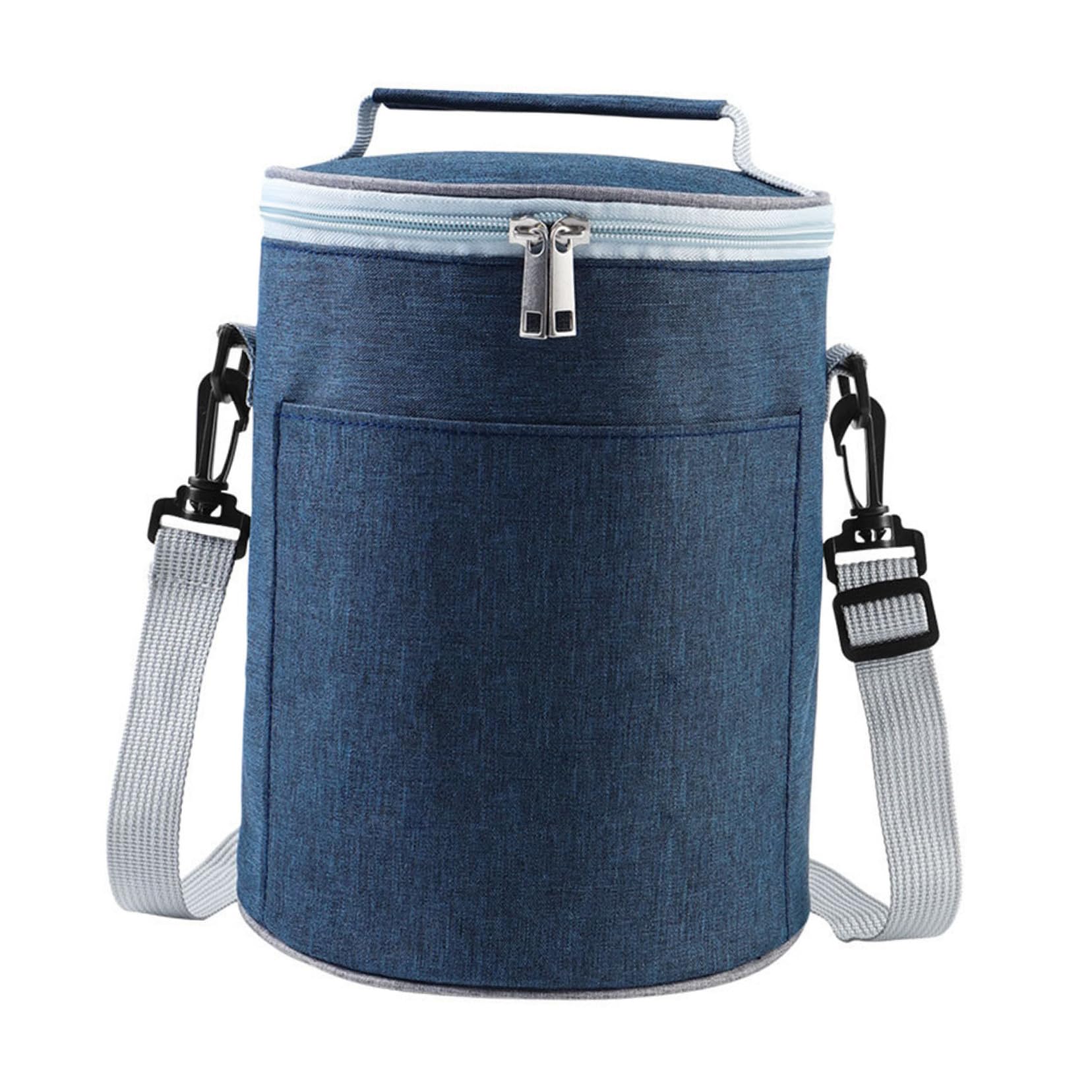 Luxshiny Tragbare Thermotasche aus Oxford Gewebe mit Zwei Wege Reißverschluss Kompakt und Isoliert für Takeout und Reisen als Lebensmittelbeutel