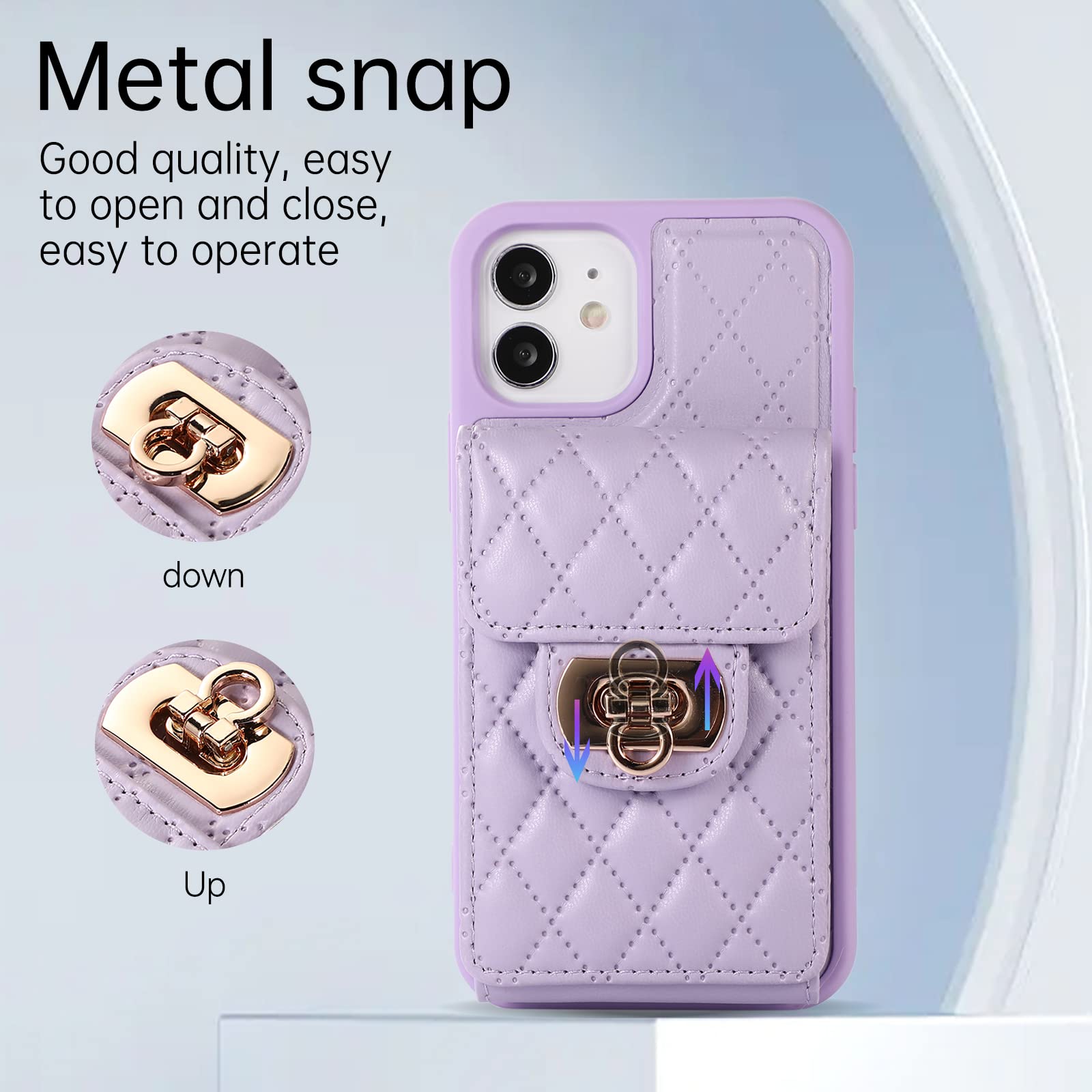Asuwish Custodia Portafoglio Per IPhone XS Max – Pelle Con Fiori, 6 Slot, Cerniera, Supporto – Include Pellicola E Catena - 2