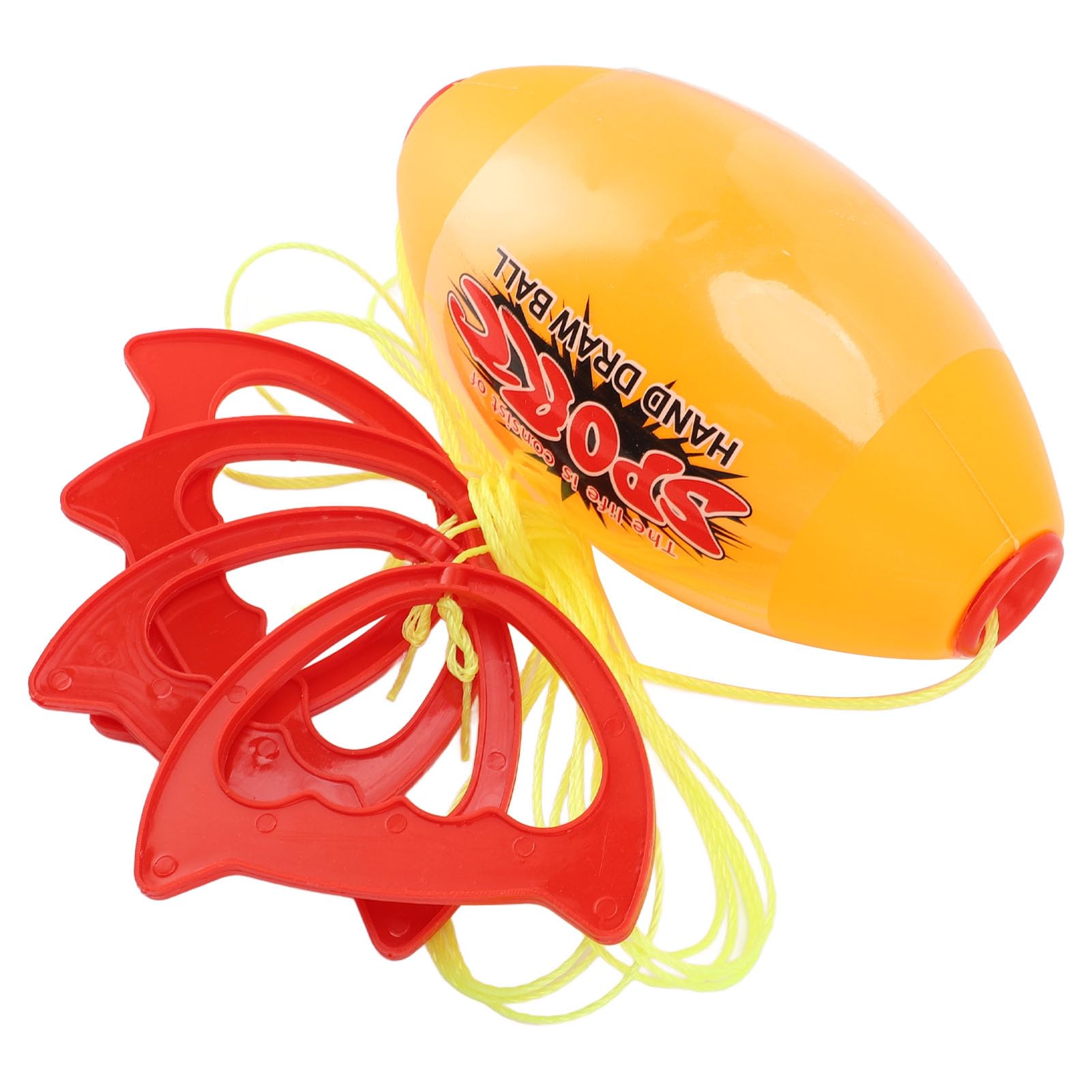 Balle de Navette à Tirer Géante – Corde Fleible + Poignée Ergonomique, Jeu Sportif Intérieur/Etérieur pour Enfants & Adultes (Style Plat)