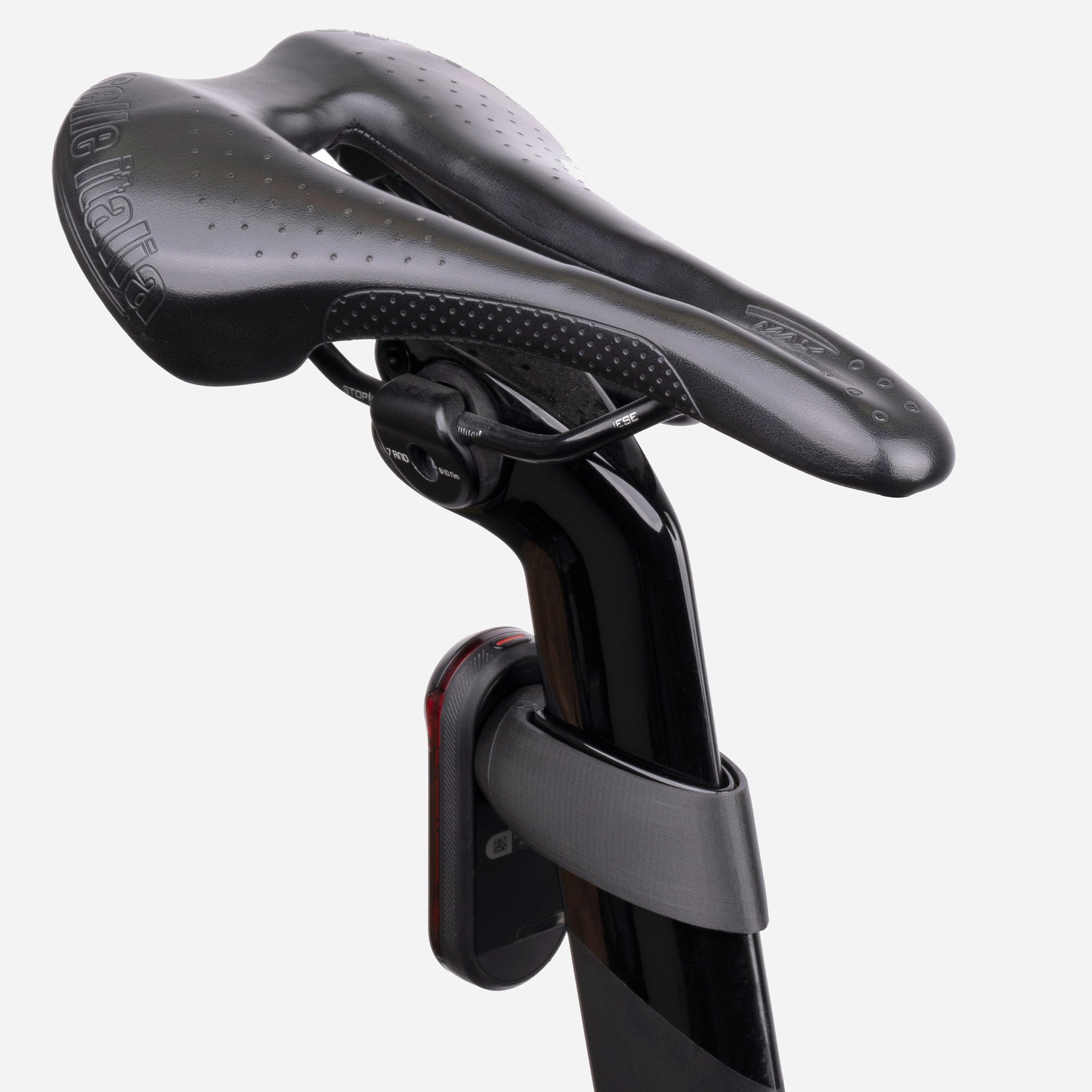Supporto per reggisella - per localizzatore GPS - per Garmin Varia 515 Reggisella, compatibile con Trek Madone 6, Fissaggio a morsetto