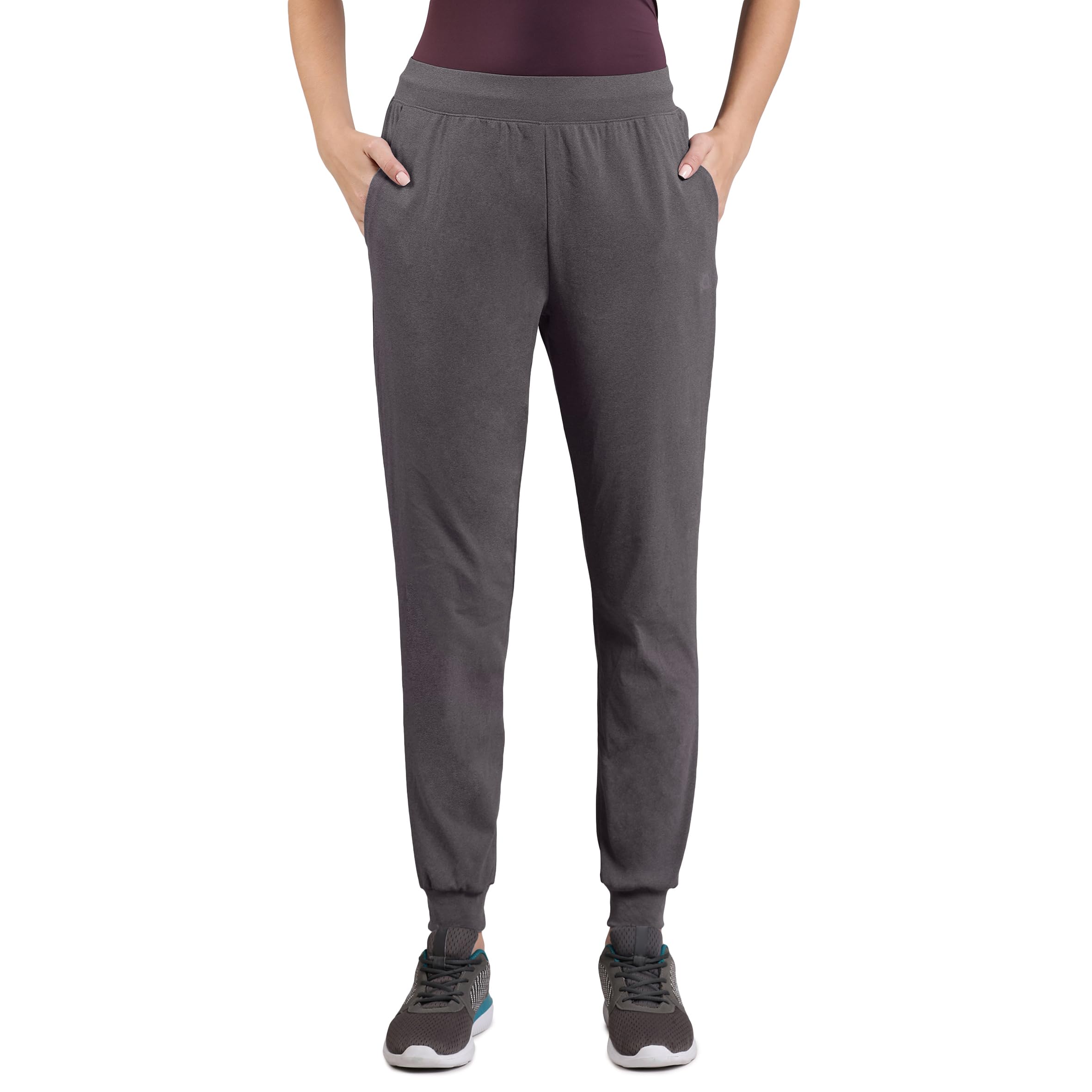 amante Mid Rise Regular Fit Full Length Energize Flexi Joggers-picture-47