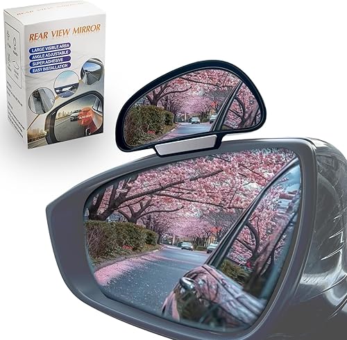 Miniatura 10 de Espejo de punto ciego, espejos retrovisores para automóvil, espejo auxiliar universal para automóvil, vidrio verdadero HD, espejo lateral auxiliar