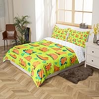 Vista 8 de Juego de ropa de cama educativa para niños, tamaño matrimonial, con números del alfabeto ABC, juego de funda de edredón para niños y niñas