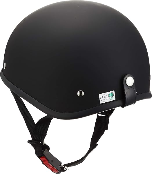 バイクパーツセンター(Bike Parts Center) ヘルメット ハーフ ダックテール マットブラック XL (頭囲 61cm~62cm未満) 711805 - 2