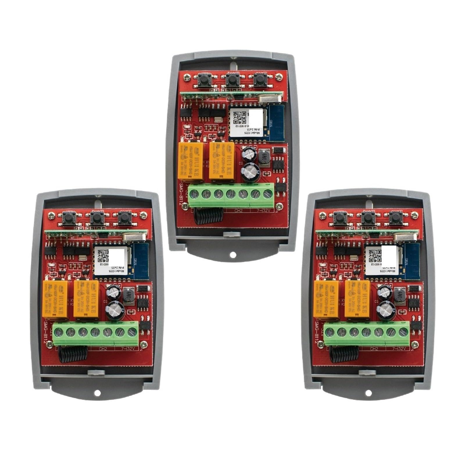 Inteligentne życie inteligentny przełącznik uniwersalny RF brama garażowa sterownik otwierania drzwi 433 mhz 7-250 V 2 kanałowy odbiornik zewnętrzny Automatyczny Otwieracz Do Bram Przesuwnych (Color