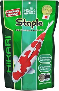 Hikari 01342 17.6-Ounce Staple Floating Pellets for Koi and Pond Fish, Medium