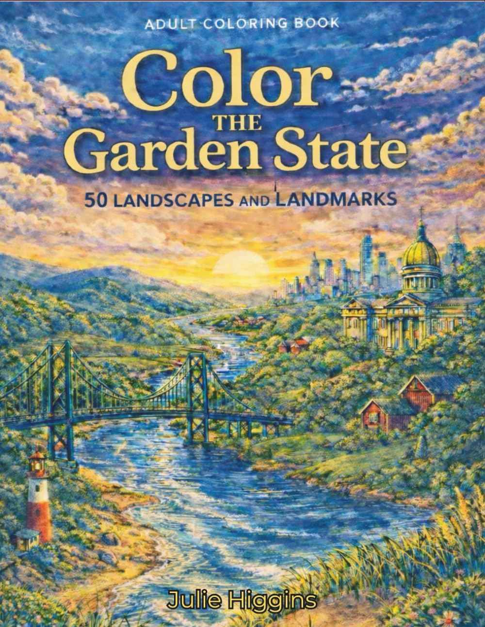 Color the Garden State: 50 Landscapes and Landmarks