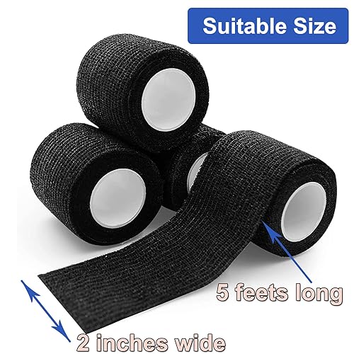 Miniatura 2 de Cinta de agarre para tatuajes, 12 unidades, envoltura de pistola de tatuaje, cubierta de agarre de tatuaje, vendaje autoadhesivo, vendaje deportivo,