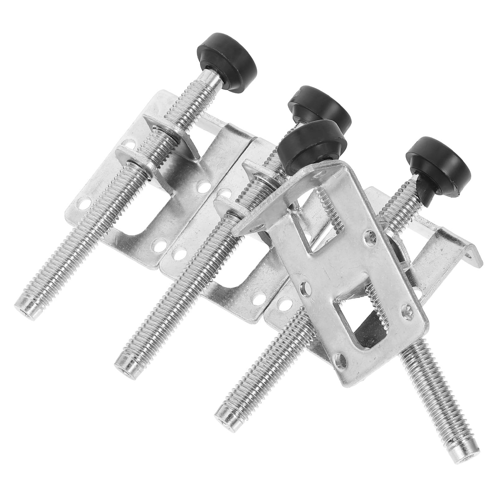 Niveladores de patas ajustables Abaodam de acero plata para regular altura en mesas, 4 uds