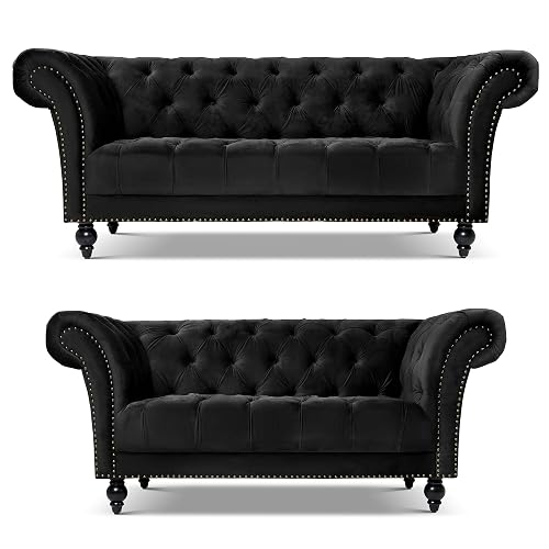 Bravich Chesterfield Velvet Sofa