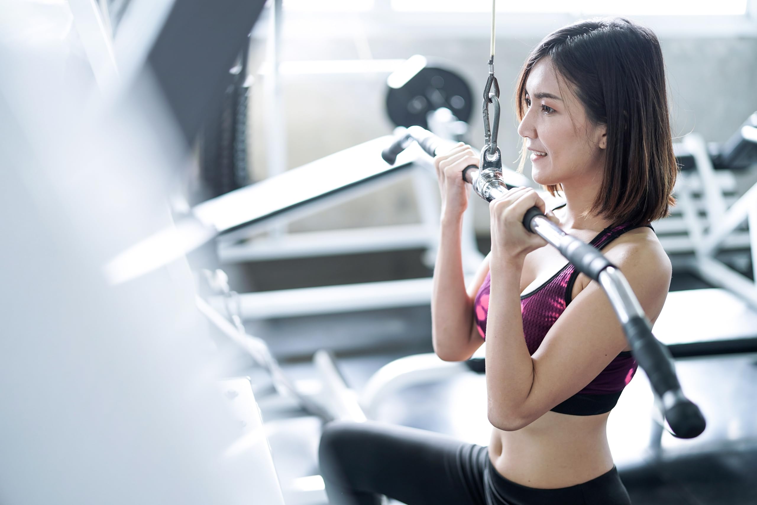 G5 HT SPORT Barra LAT Machine Professionale con Gancio Girevole | da 91 E 122 Cm | Palestra e Home Gym