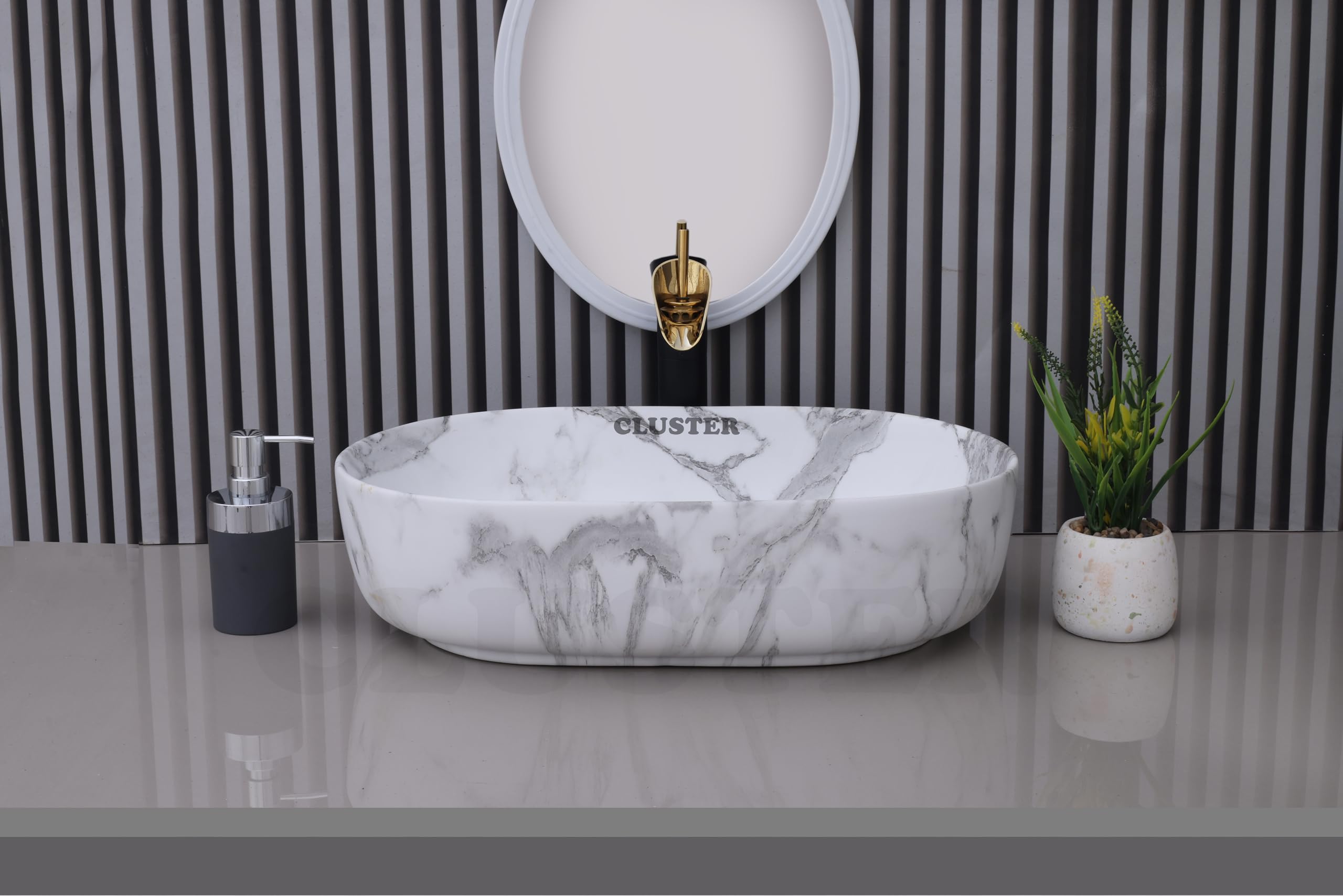 Cluster Designer Wash Basin - Ceramic Sink for Bathroom -20 Cluster Designer Wash Basin - Ceramic Sink for Bathroom -20