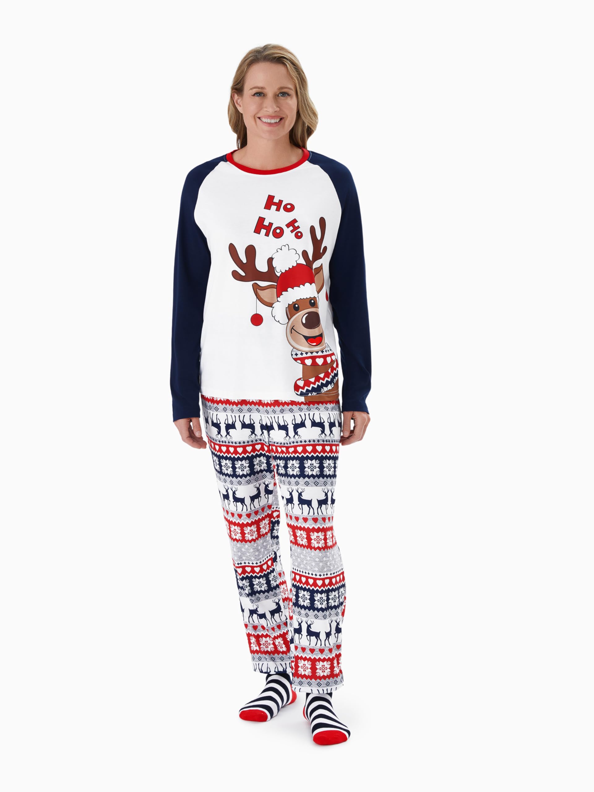 PATPAT - Pigiama Natale Famiglia Coordinati - Pigiami Natalizi per Tutta la Famiglia - Pigiama Donna Invernale - Pigiama Natale Coordinati Coppia - Pigiami Coppia- Pigiama Uomo Invernale