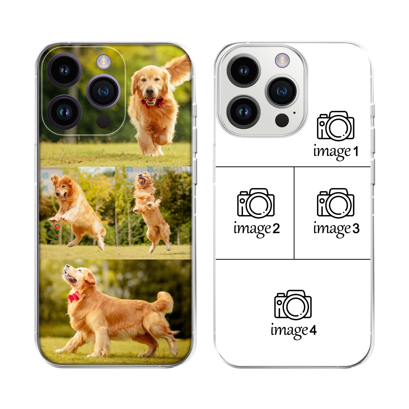 SHOISOWO Custom Pictures Phone Cases for iPhone 17 16 15 14 13 12 11 Pro/Max/Plus/Mini, Personalized Phone Case, Customized Photo Waterproof &