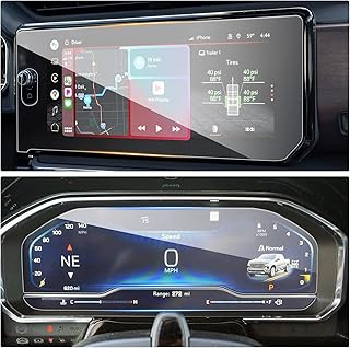 YEE PIN 2022 2023 2024 GMC AT4 Screen Protector 2022 2023 GMC Sierra 1500 Accessories, GMC Sierra Screen Protector 13.4'' for 2022 2023 GMC 1500 AT4, 2023 GMC AT4 Main Screen & Speedometer Screen Protector