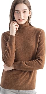 Sponsored Ad - Chanyarn 100% Pure Cashmere Women's Sweater Turtleneck Long Sleeve Warm Soft 2025 Fall Winter Knit Pullover