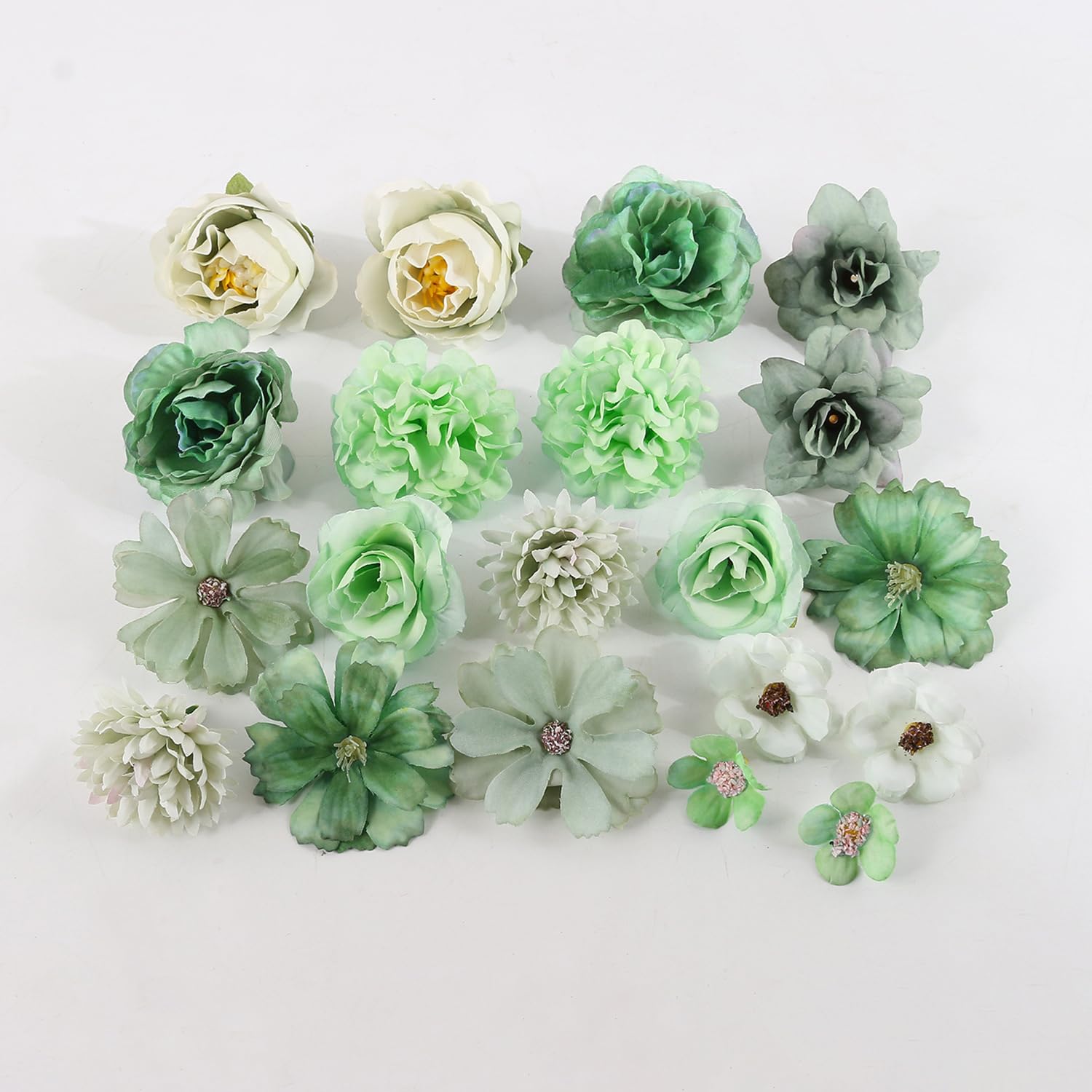 Jaczora 20 PCS Green Artificial Flower - Image 3