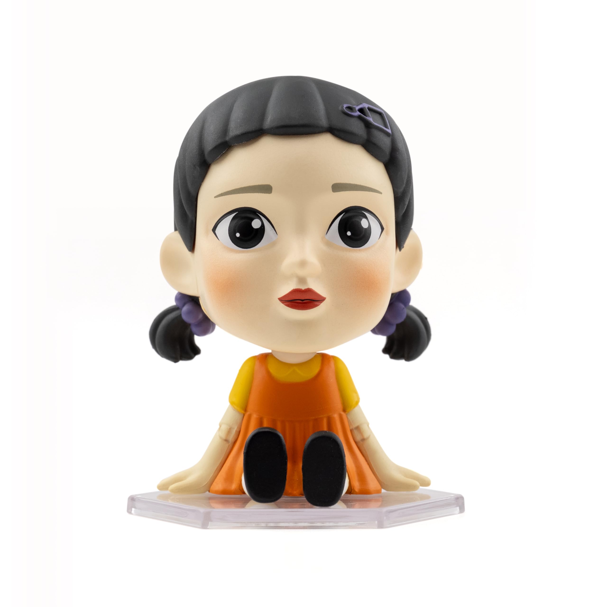YuMe Squid Game Bobble Head - Young-Hee 2.5" Mini Figure Collectable in Hero Window Box | Officially Licensed Netflix Merchandise | Toy Gift for Kids, Adults & Series Fans | Collect All 4 Figures