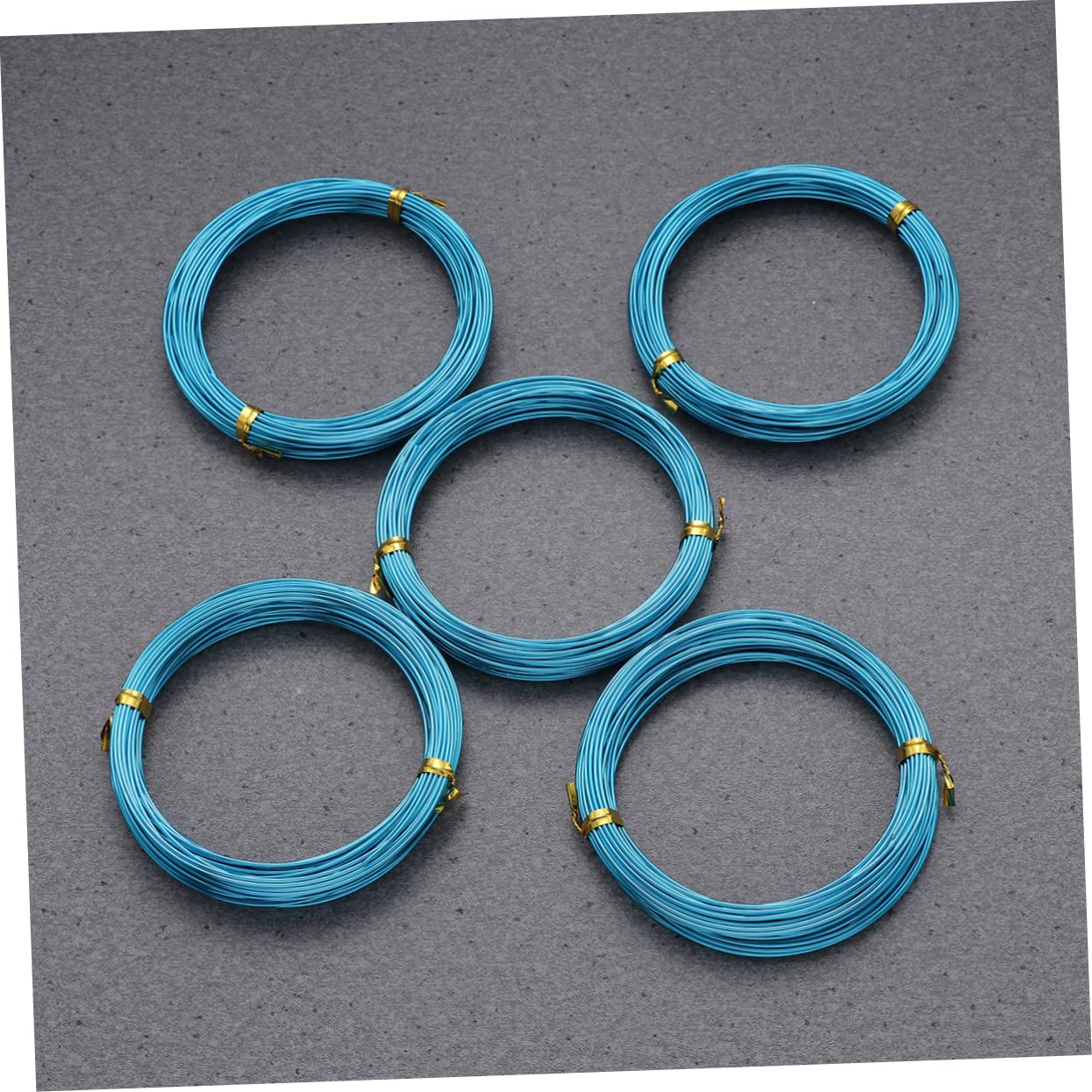 SEWACC 1mm Wide Aluminum Roll 5 Packs 50m Total Soft Flexible for DIY Jewelry Bonsai Animal Shapes Craft Projects