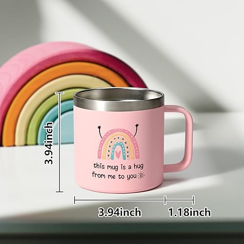 Miniatura 4 de Lindas tazas de café, tazas de café de Navidad de 14 onzas, regalos para mejores amigas para hermana, esta taza es un abrazo de mí a ti, regalos