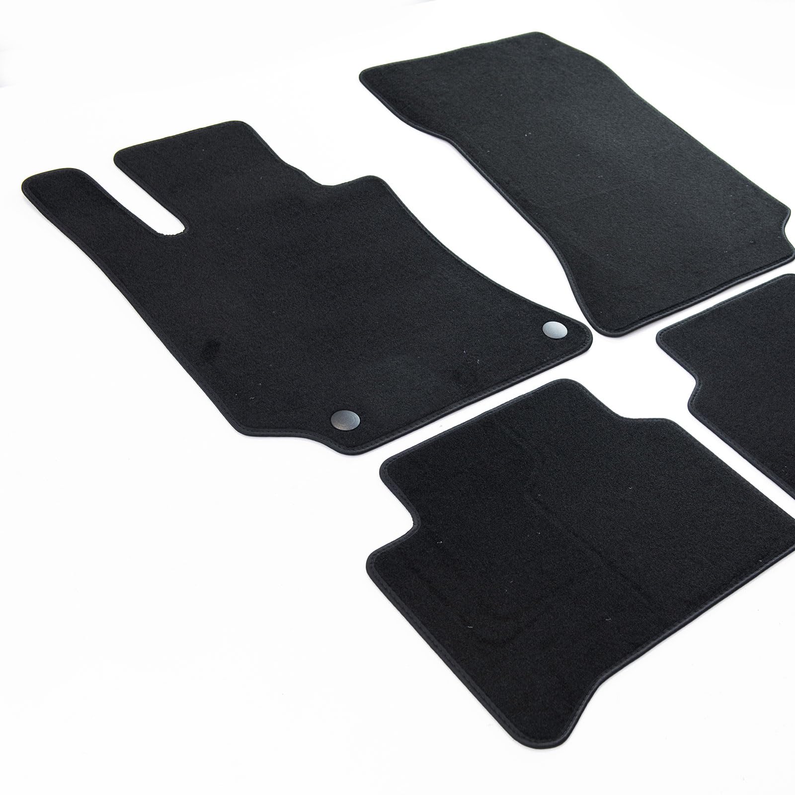 MTM Tappetini per Mercedes Classe E (W212) 03.2009>03.2016 su Misura in Velluto di Alta qualità, Personalizzabili, Battitacco Rinforzato, Bordo Antiscivolo, Sagomati come Originali, cod. Plus 2030