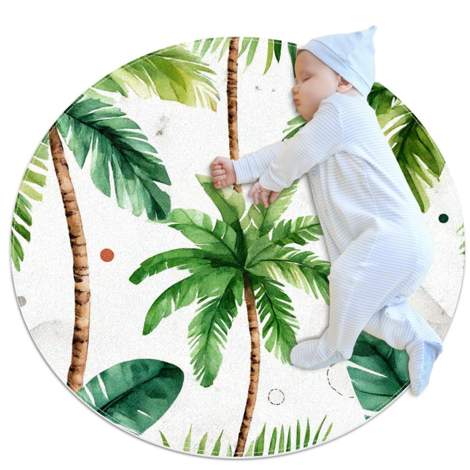 Tapis de salle de bain palmier tropical pour une ambiance de chambre sereine