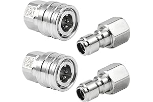 1/4 Inch Quick Connect Pressure Washer Coupler Adapter Set