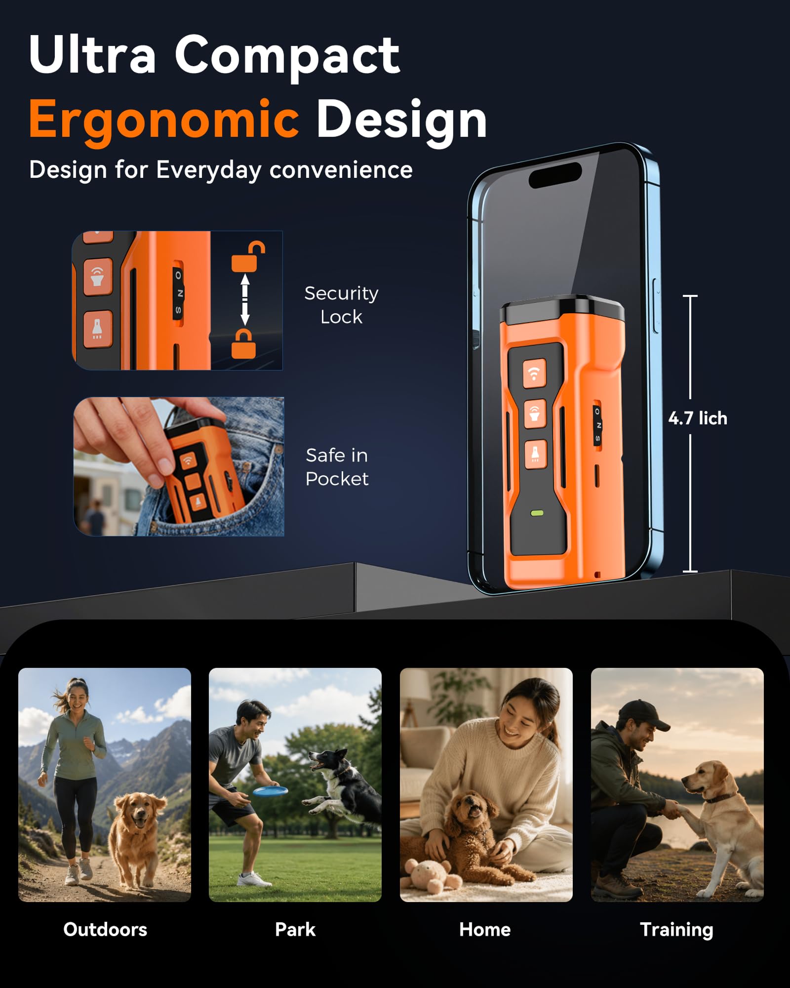 IZNiK Dispositifs anti-aboiements pour chiens, 6 modes, 3 x bloqueurs d'écorce à ultrasons pour voisins, outil de contrôle des aboiements de chien, plus d'aboiement pour l'intérieur et l'extérieur