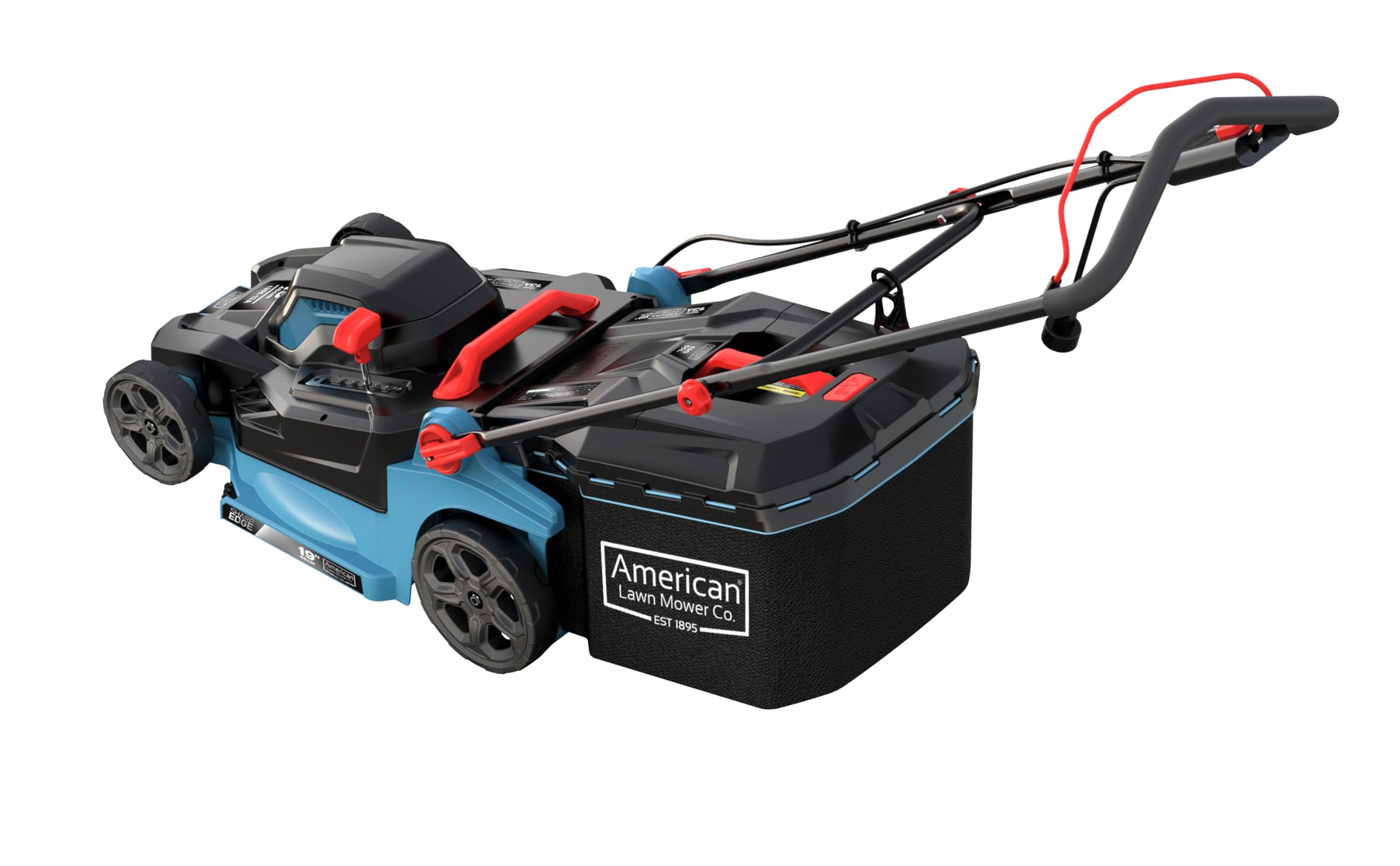 American Lawn Mower Company 51319 - Cortacésped eléctrico con Cable de 19 Pulgadas y 13 amperios con Bolsa de césped