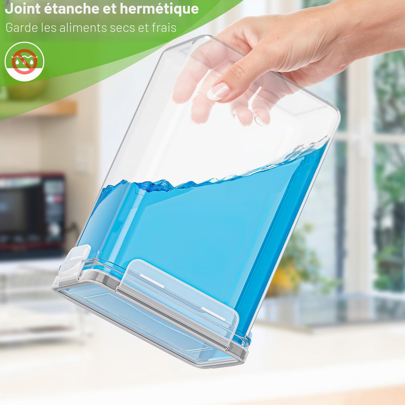 PurKeep Lot de 24 Boîtes Hermétiques Alimentaires avec Couvercles | Boîte de Rangement pour Cuisine en Plastique Alimentaire |Boîte à Croquettes pour Chien,Boîte à Sucre