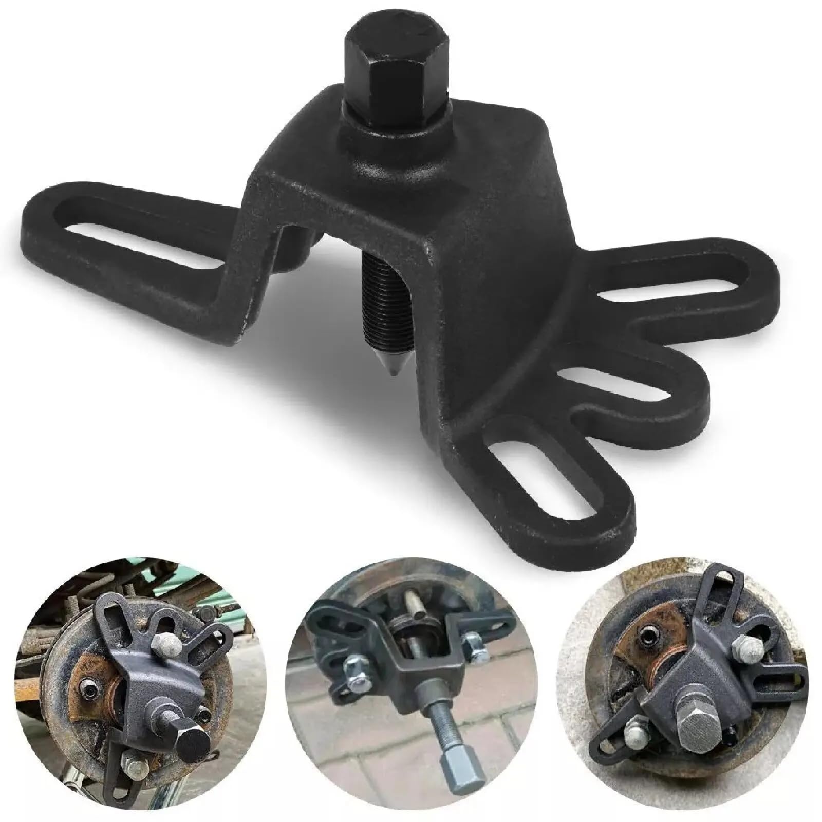 Extracteur de moyeu de roue - Ensemble d’outils d’extraction de roulement de roue - Extracteur de moyeu de roue avant - Outil d’installation de moyeu de roue pour tambours de frein à 4/5/6