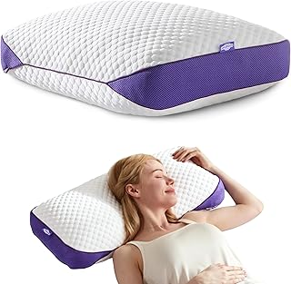 BPC Kopfkissen 40x80 cm, Höhenverstellbares Memory Foam Kissen mit Kühlender Seite und Bambusbezug, Ergonomisches Nackenkissen, Atmungsaktiv und Hypoallergen