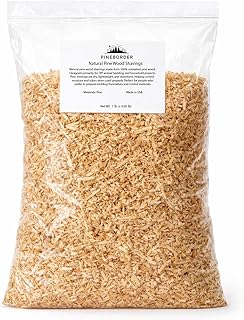 Natural Pine Wood Shavings for Animal Bedding – 100% Untreated KD Pine, DIY Bedding for Chickens, Poultry & Small Pets, 1 lb