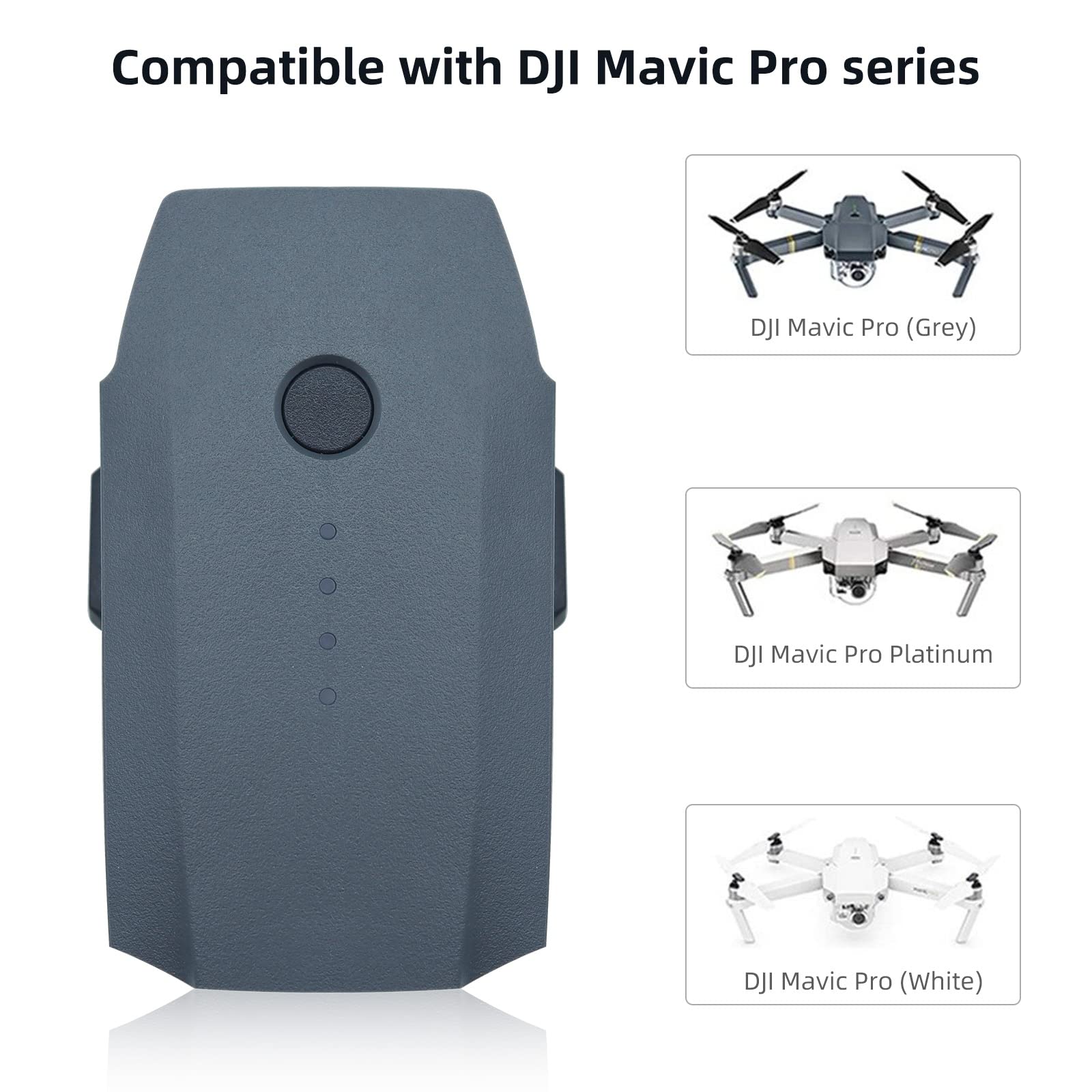 Batteria Lipo Intelligente Drone Batteria DJI Mavic Pro Homesuit 3830mAh | Ricambio Per Drone 11.4V 27 Minuti Volo Doppia Batteria Mavic Pro Platinum - Foto 12