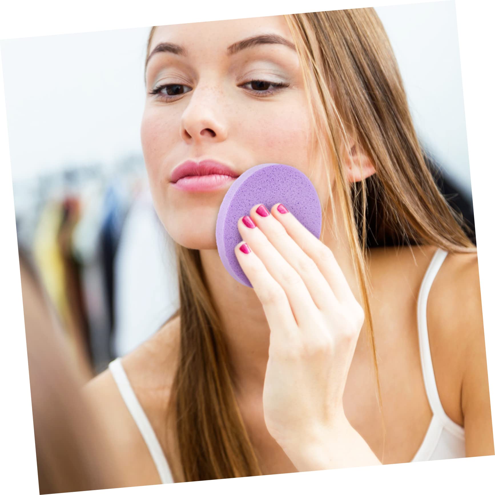 120 piezas Esponjas Faciales Comprimidas para Limpieza y Exfoliación para Mujeres y Reutilizable y Incluye Color