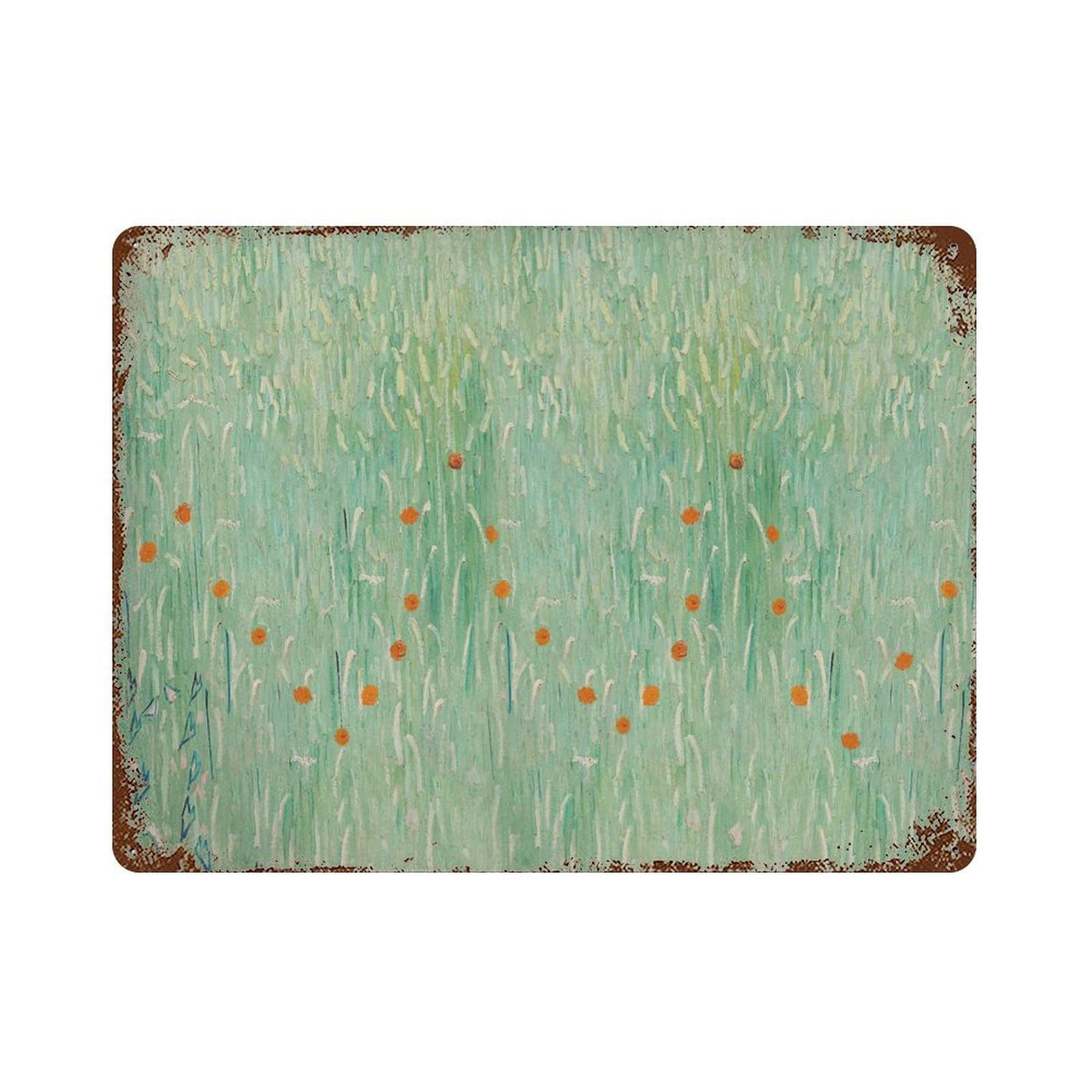 xiaoxiaoshen Van Gogh Green Wheat Field Wall Decor Art Metal Tin Poster Modern Home Decor Art Home Bar Shop Decorations Vintage Sign 30x40cm