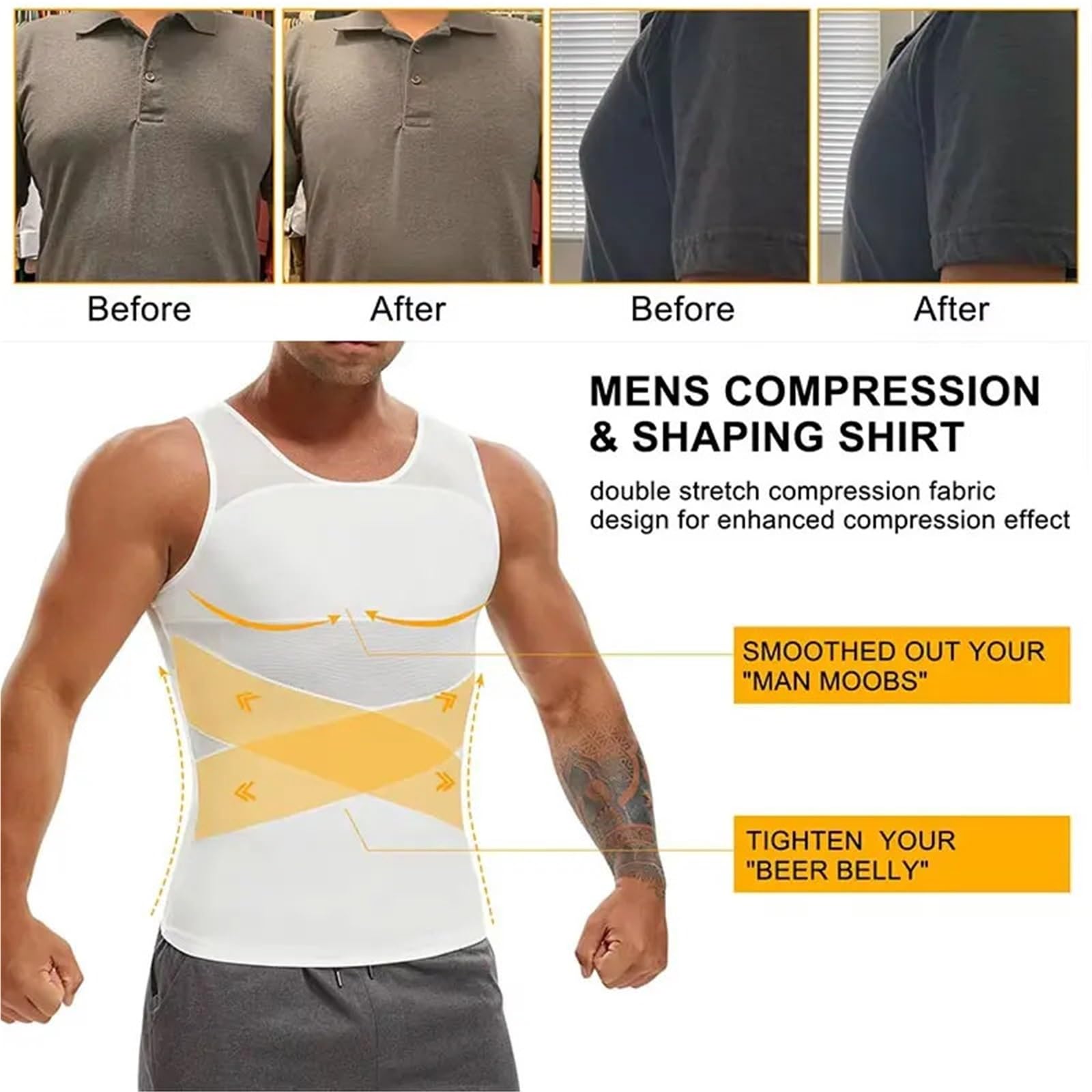 Cinturón Abdominal para Hombre Camiseta de compresión sin Mangas Malla Cruzada for Hombre, Transpirable, Moldeadora, Faja Reductora, Control Abdomen, Corporal