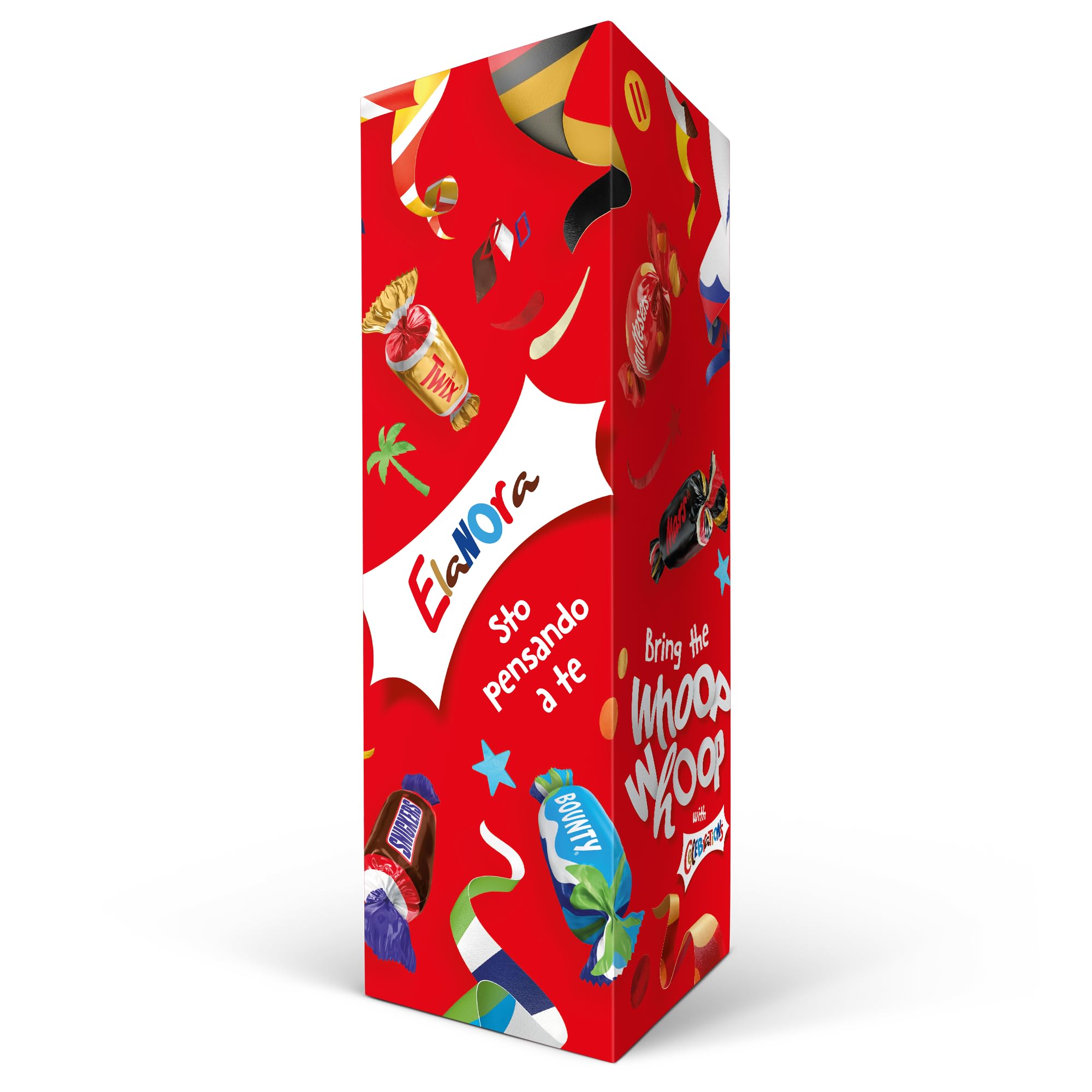 Bottiglia di cioccolatini Celebrations personalizzata – Confezione regalo con mix di mini barrette 312 g