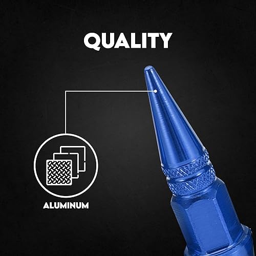 Miniatura 99 de Tapones para válvulas de neumáticos de automóvil, 4 unidades, cubiertas universales para vástagos, juego de tapas de válvula de neumático