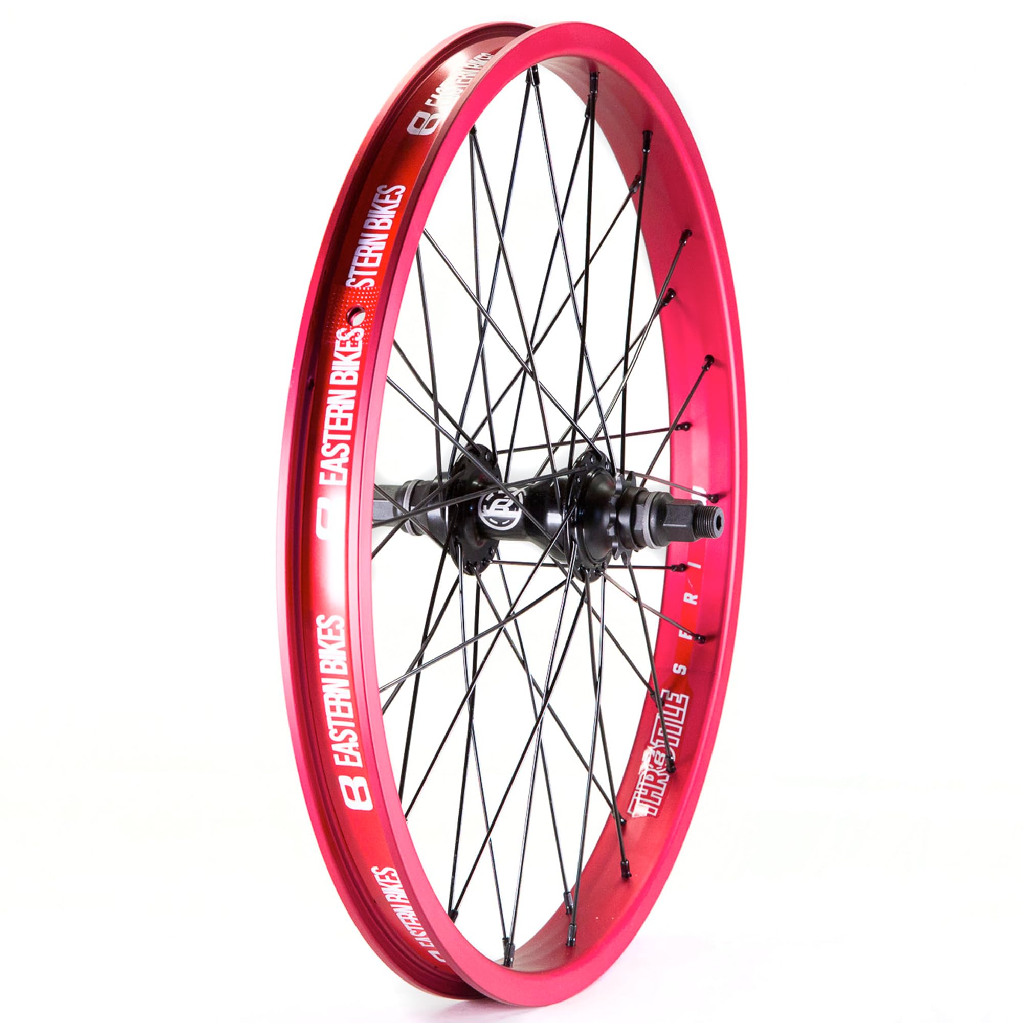 Eastern Bikes Throttle 20 Inch BMX Wheel – Double Wall Rim, Sealed Bearing Hub, Front or Rear, BMX Freestyle Wheel (Red, Rear (14mm))