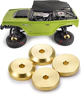 Que-T 4pcs/Set Brass Weights for 1: 24 Axial SCX24 AXI90081 Deadbolt AXI00001 AXI00002 RC Upgrade Parts