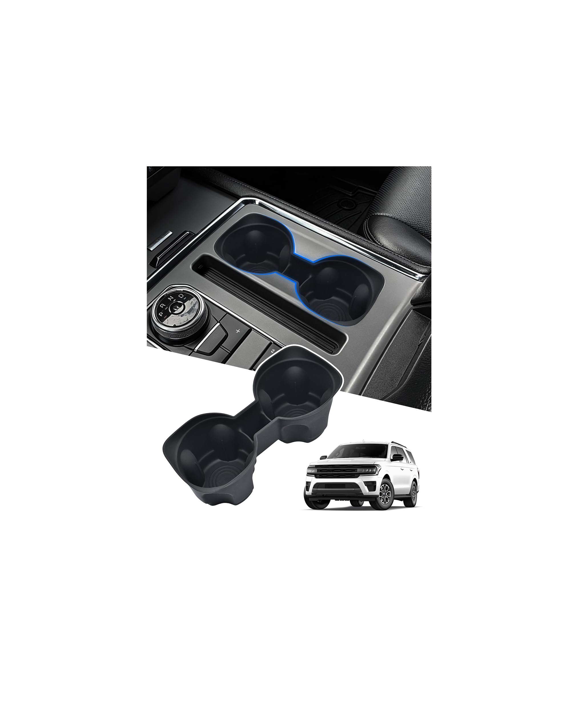 Cup Holder Inserts for Ford Expedition 2018-2024 Accessories