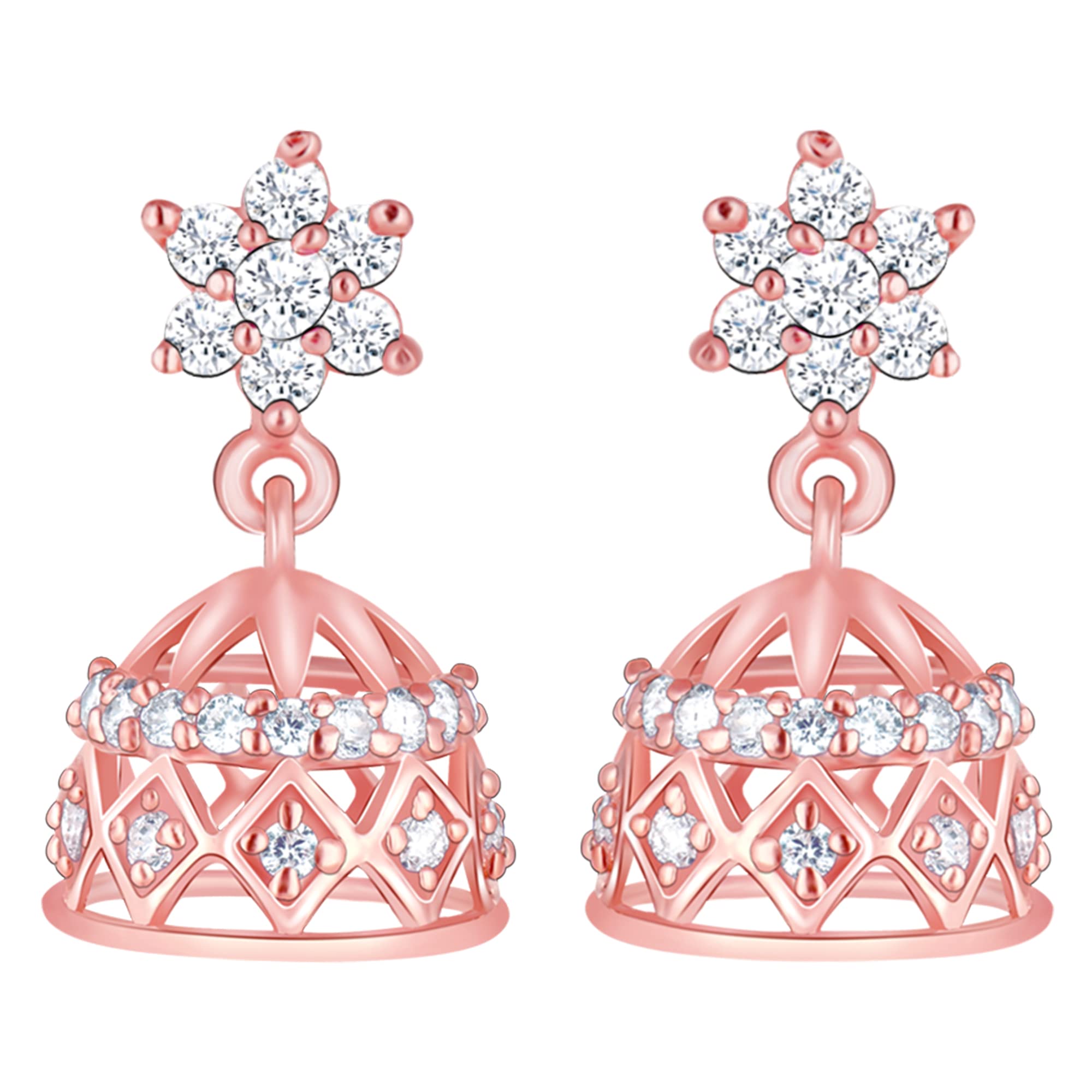 GIVA 925 Silver Rose Gold Zircon Jhumki | Gifts for Girlfriend, Gifts for Women and Girls |With Certificate of Authenticity and 925 Stamp | 6 Month Warranty* (B0B4NK2JF4) Amazon Price History, Amazon Price Tracker