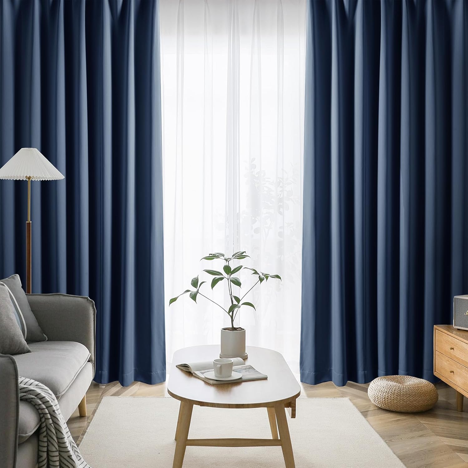 AIFY カーテン 4枚セット 1級 遮光 小窓 ドレープカーテン UVカット 形態記憶加工済み 断熱 節電対策 昼夜目隠し 保温 おしゃれ 洗える 洗濯機対応 (カーテン2枚 レース2枚) 幅100cm×丈190cm ネイビー Amazonで販売中 AIFY カーテン 4枚セット 1級 遮光 小窓 ドレープカーテン UVカット 形態記憶加工済み 断熱 節電対策 昼夜目隠し 保温 おしゃれ 洗える 洗濯機対応 (カーテン2枚 レース2枚) 幅100cm×丈190cm ネイビー Amazonで販売中