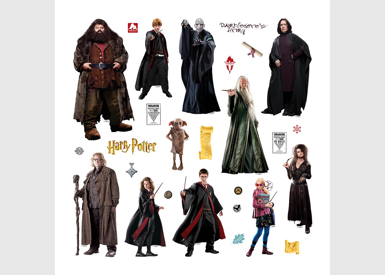 AG Design Harry Potter Children's Room Wall Sticker, Wall Sticker, Boy Decoration, 30 x 30 cm, ADKS 3826