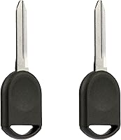 USAREMOTE 80-Bit Transponder Ignition Key Replacement for Ford Lincoln Mercury Mazda - H92 H84 H85, Set of 2, Self-Programmable