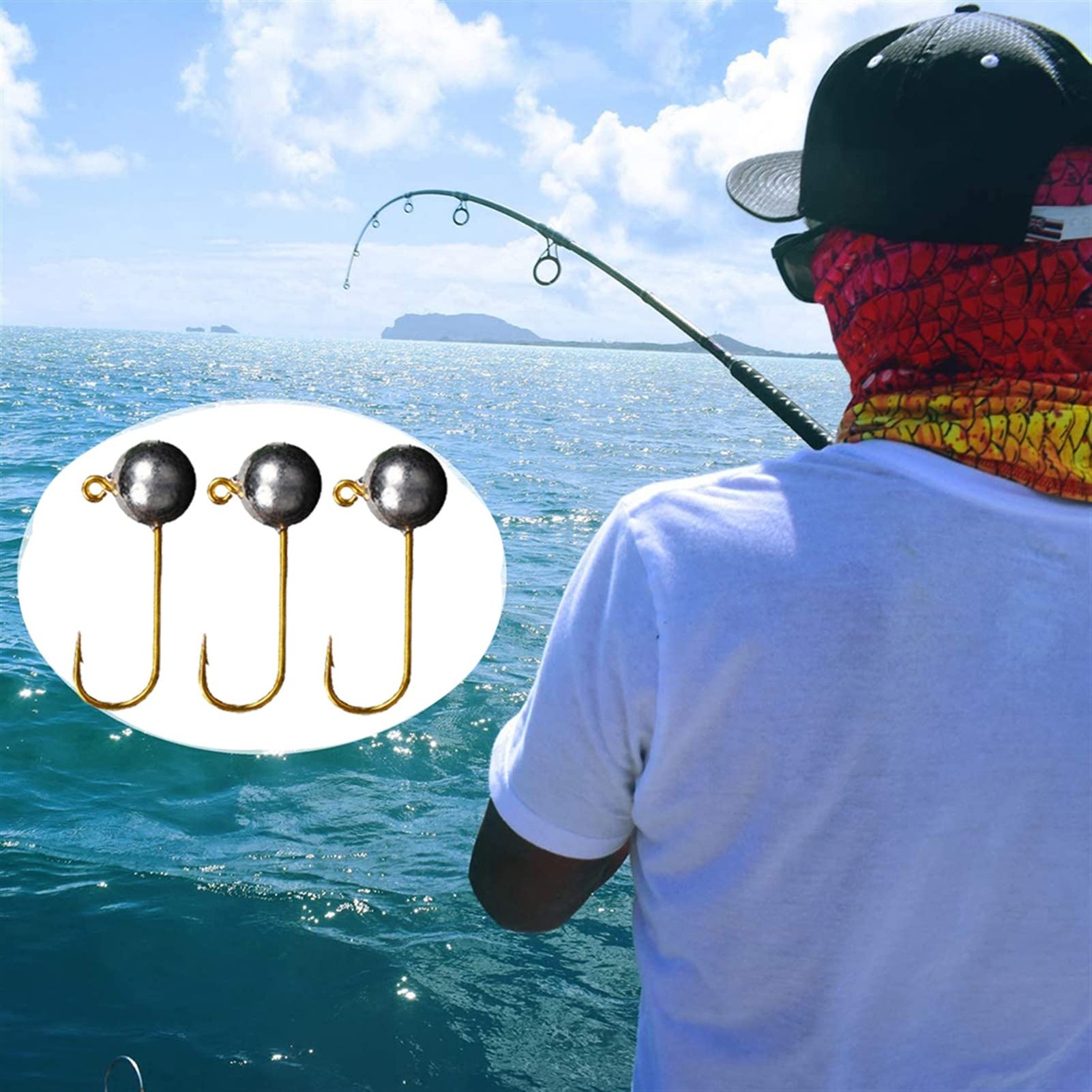 Ami da Pesca 10pcs / lot Micro Jig Head Gancio da pesca 1G-5G Gancio da pesca del ghiaccio Mini manovella Jig Fishhook Accessori morbidi Attrezzatura da pesca Gancio da Pesca ( Color : 5g )