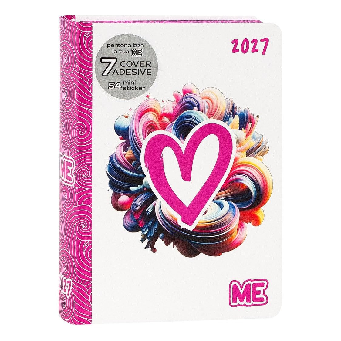 ME MY EVOLUTION 2027 16 Month Daily Diary for Boys and Girls, with Soft Cover and Embossed Graphics, 512 Pages, Ideal for Middle School, High School and University, 12 x 16.5 cm