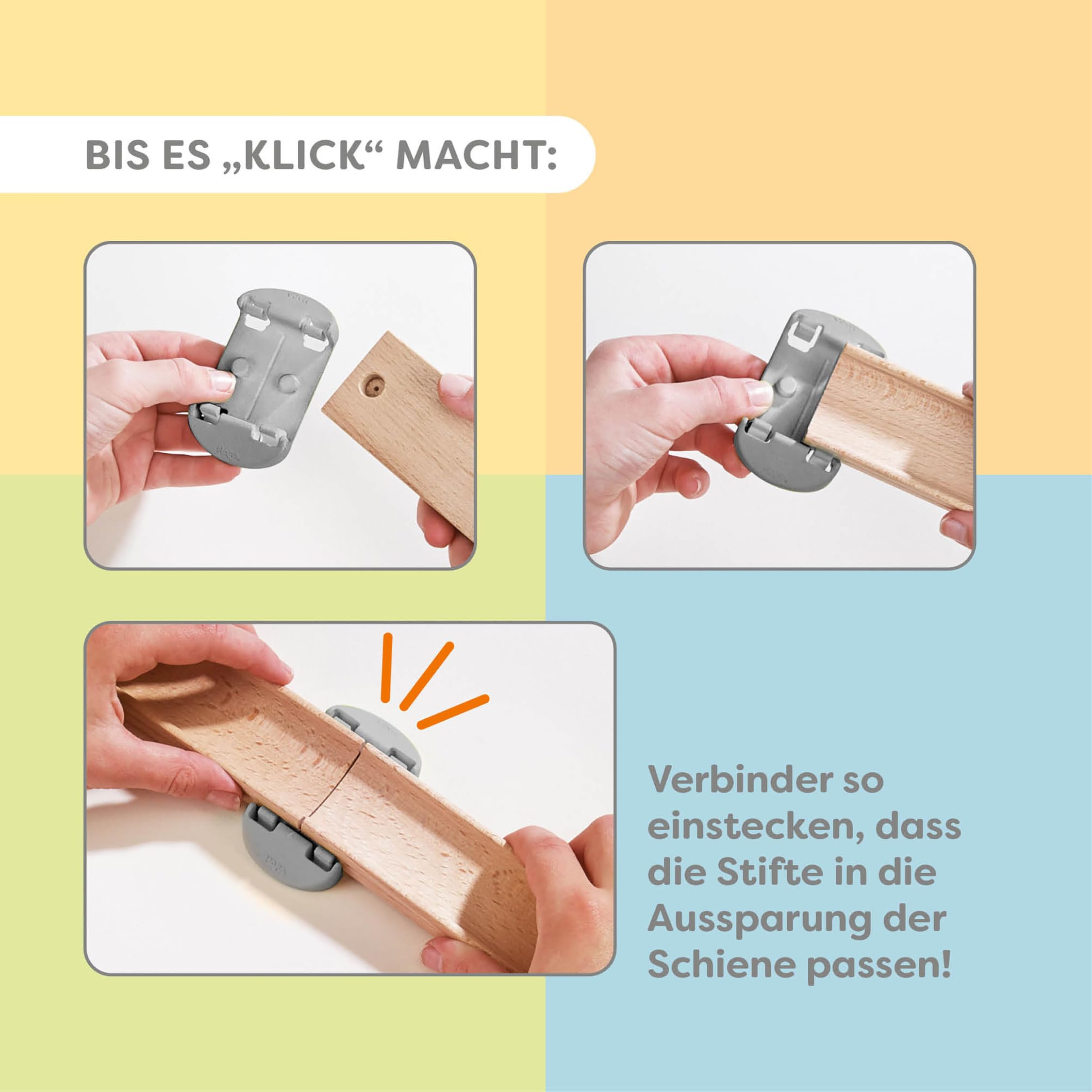 HABA Kullerbü Kugelbahn Klangtreppe Step by Step – Mitwachsendes Spielset ab 12 Monaten bis 4 Jahre – 47 Teile & Sound-Effekte – Kombinierbar mit Allen Kullerbü-Bahnen – 2013383001