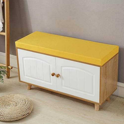 Miniatura 8 de Hruile Cojín de banco suave para muebles de interiorexterior, cojín antideslizante para asiento de jardín, cojín de asiento de columpio, cojín de